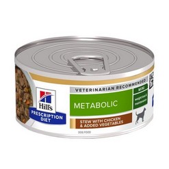 HILLS PDIET CANINE METABOLIC CHICKEN + VEGETABLE STEW 24X156G