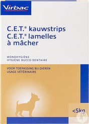 CET CHEWS ENZYMATISCHE KAUWSTRIPS DOG -5KG 200G